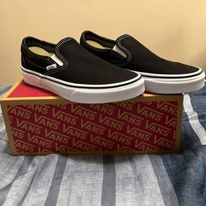 Black Slip On Vans